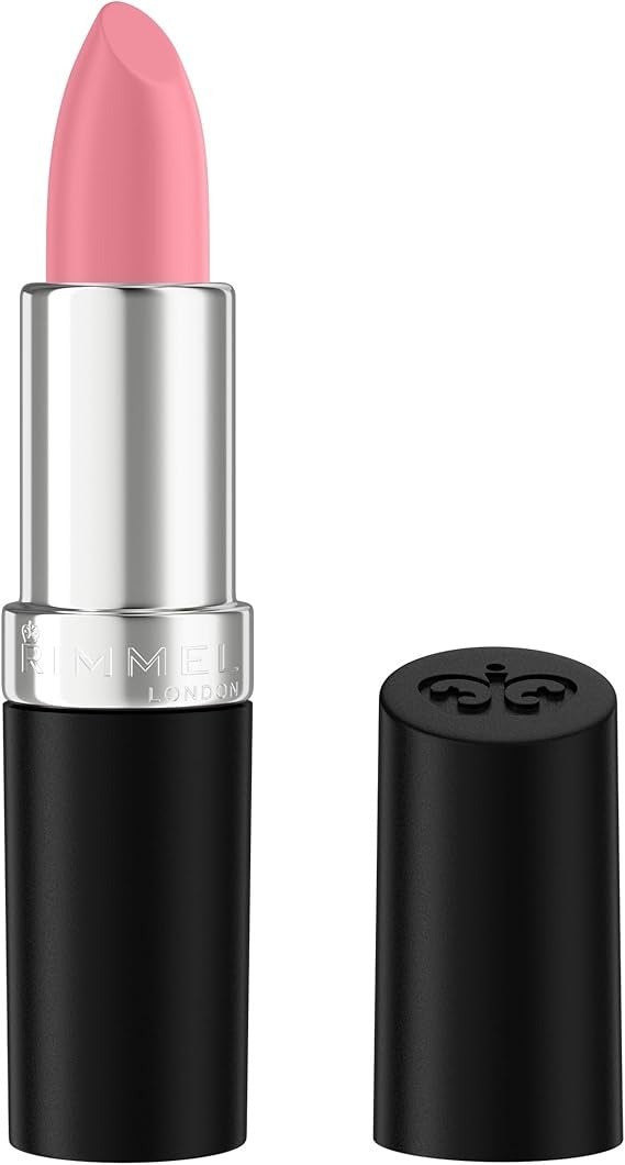 Rimmel Lasting Finish Lipstick 006 Pink Blush, Creamy Satin Finish, Long Lasting 8 HR Wear, Comfortable Formula, Rich Pigment