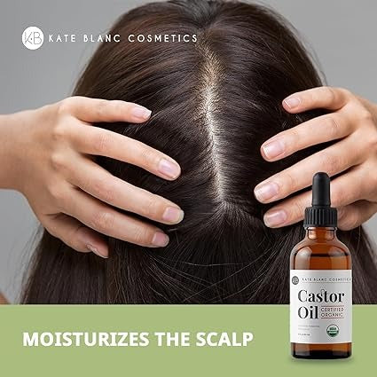 Kate Blanc Cosmetics Castor Oil – Certified Organic (60ml / 2 fl oz)