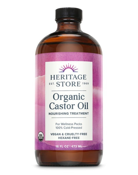 Heritage Store Organic Castor Oil – 473ml (16 fl oz)
